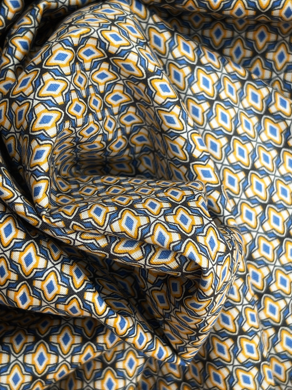 Yellow Blue Printed
