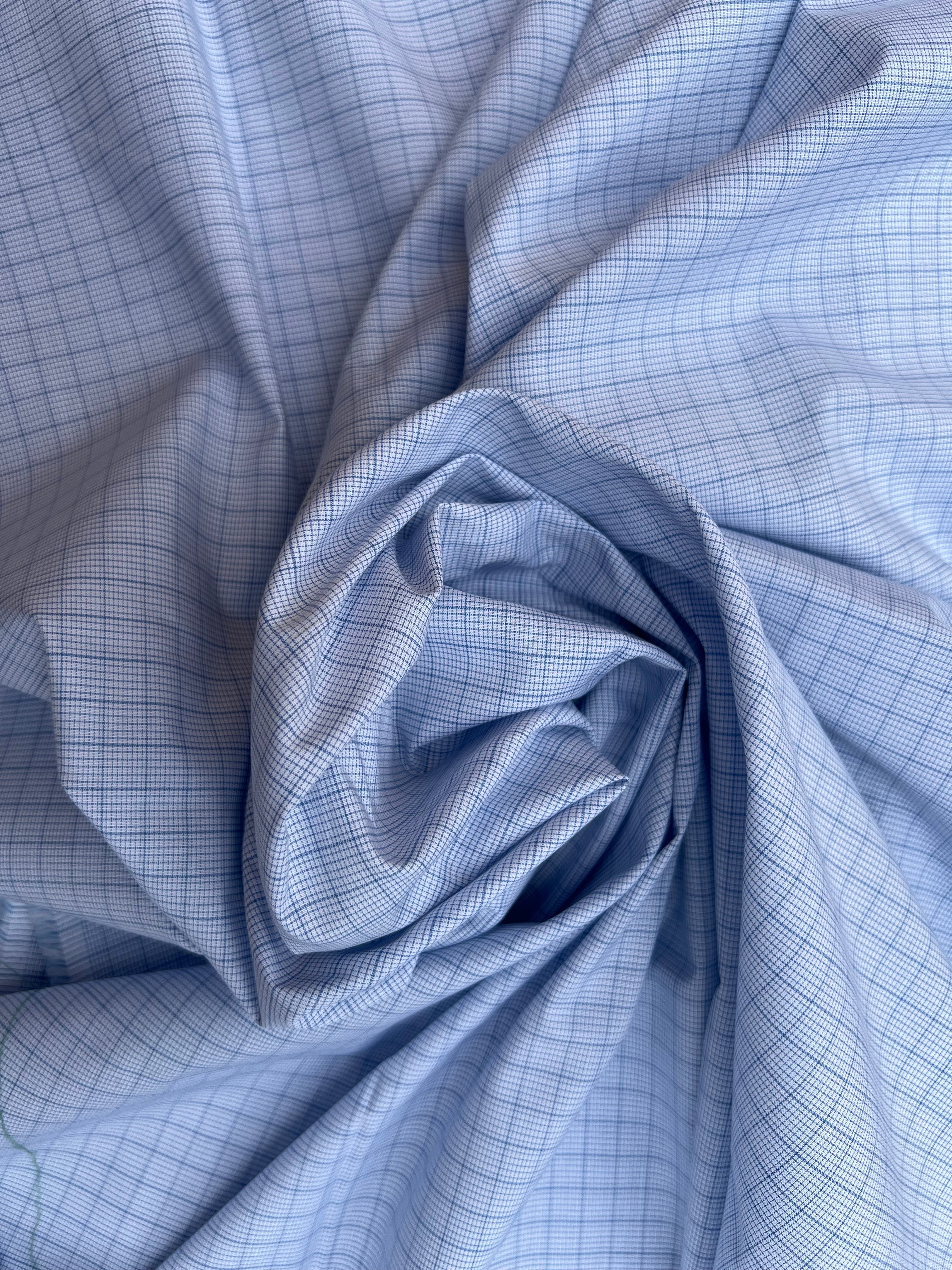 Blue Macro Checkered