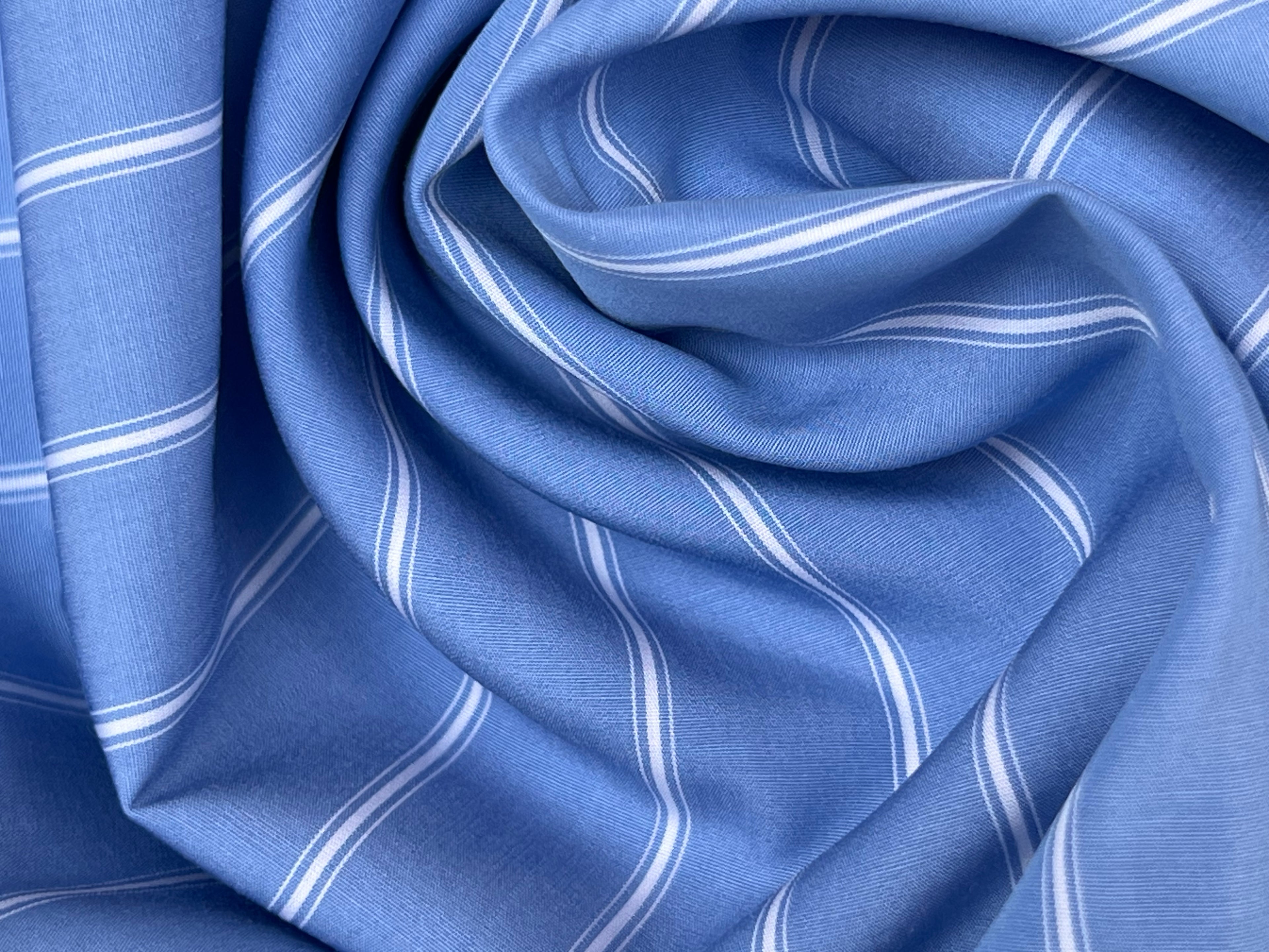 Blue & White Premium Stripe