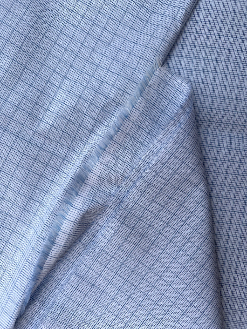 Blue Macro Checkered