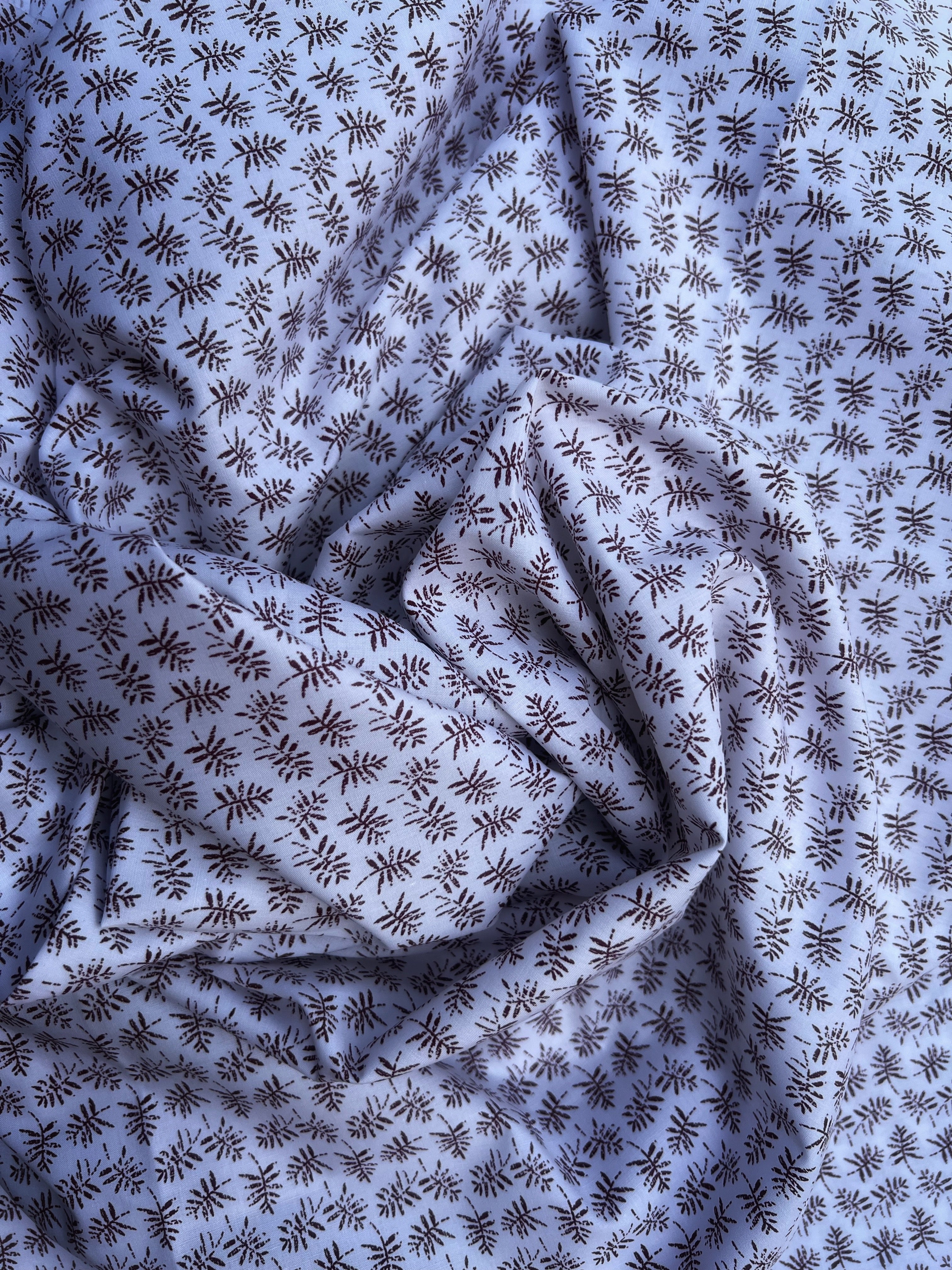 Burgundy Floral Printed