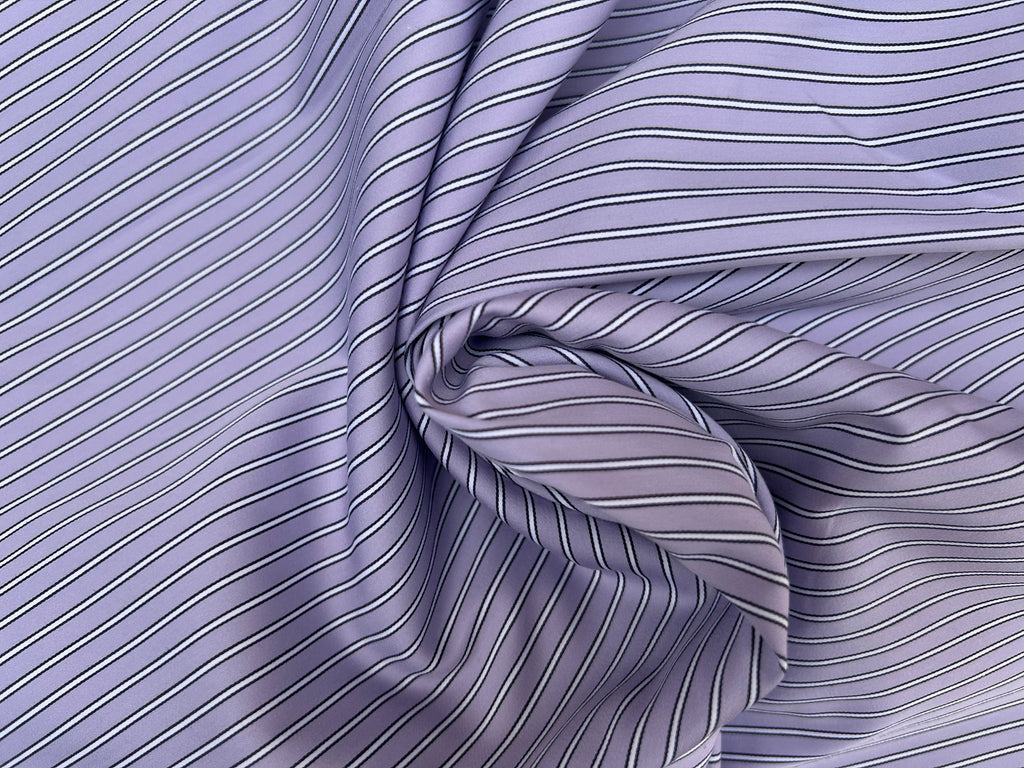 Lilac & Black Stripe