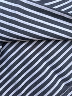 Grey & White Stripe