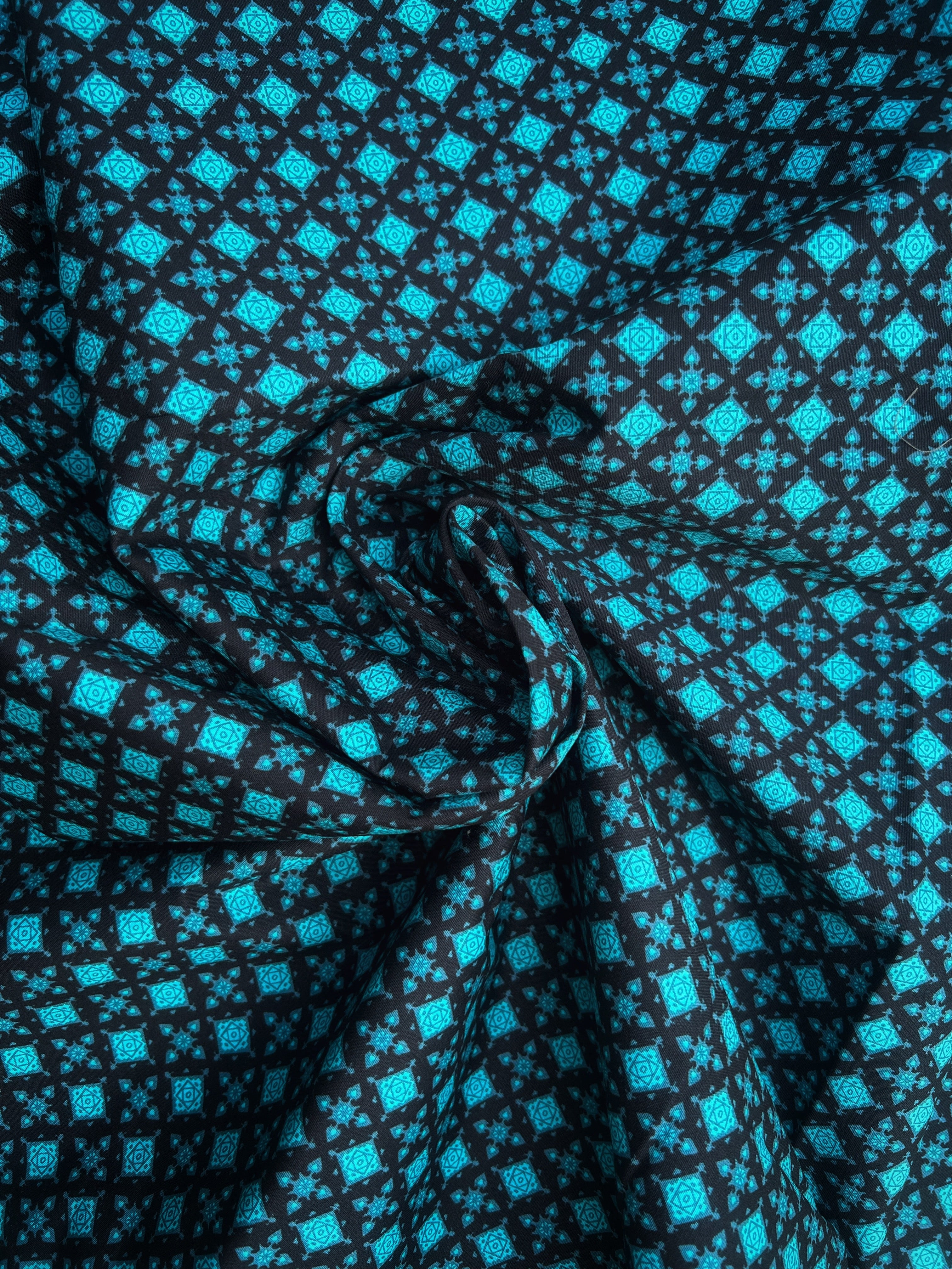 Black & Green Printed