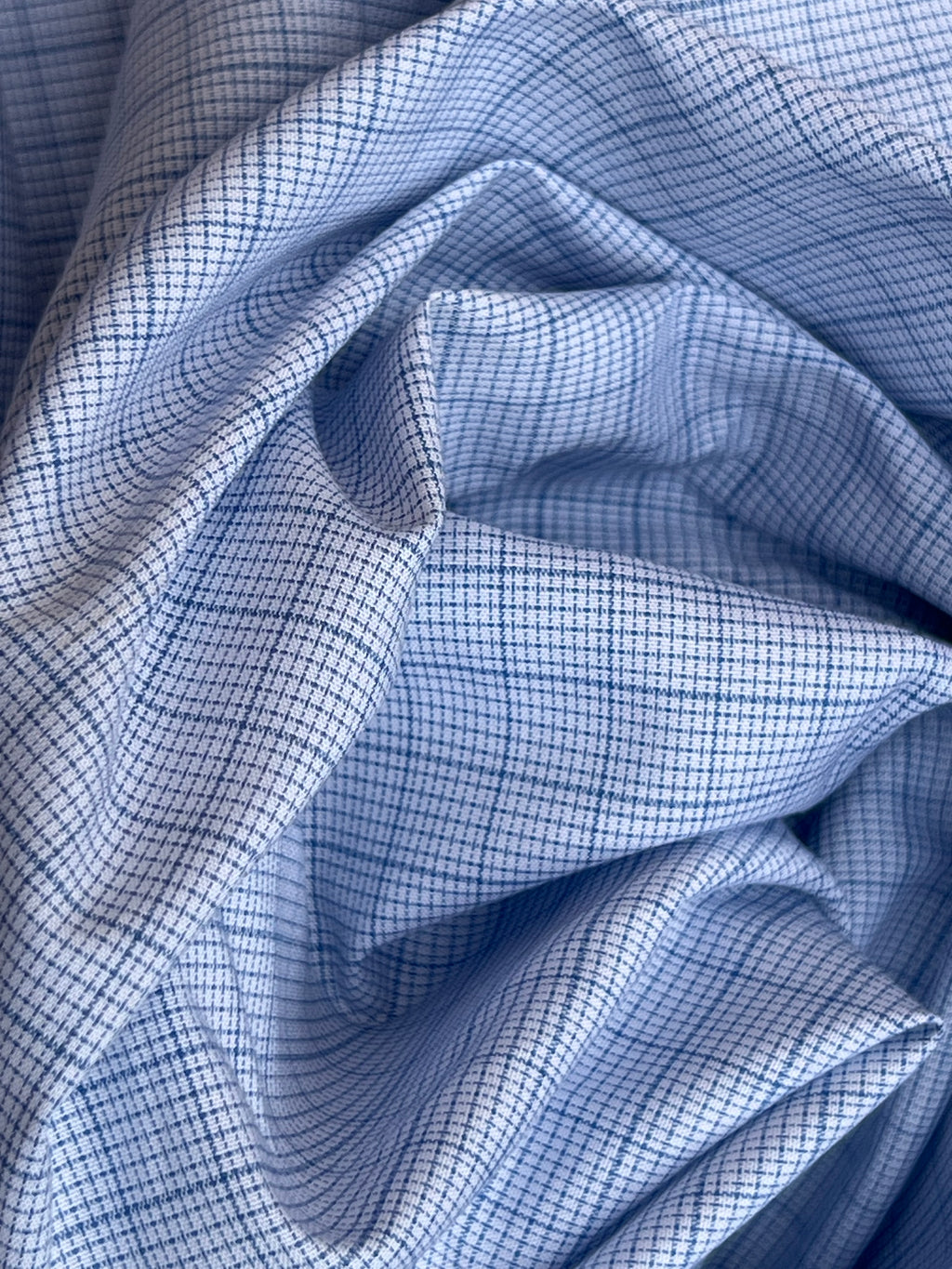 Blue Macro Checkered