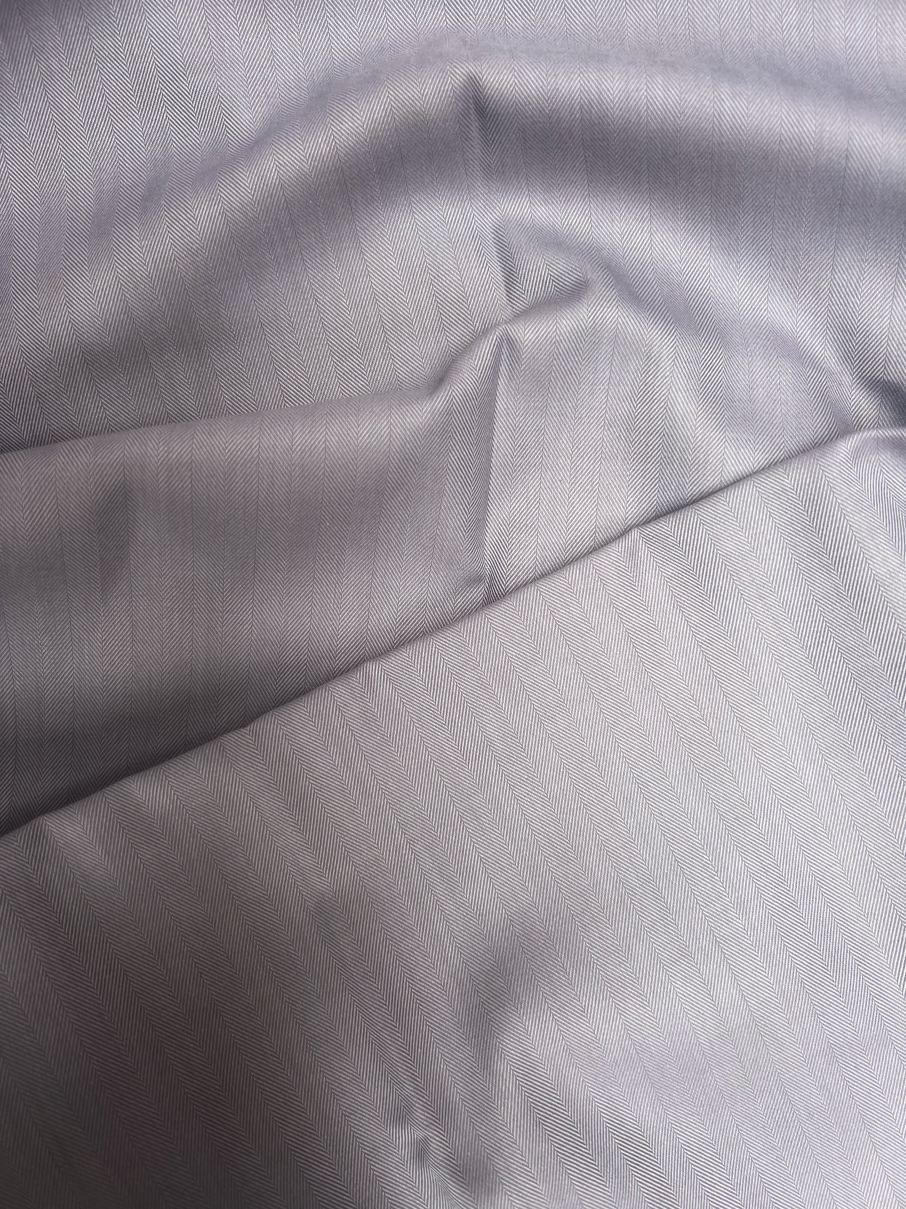 Herringbone Grey Silver