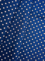 Blue with White Printed