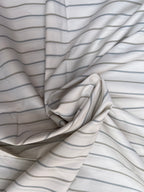 Dusty Blue & White Stripe