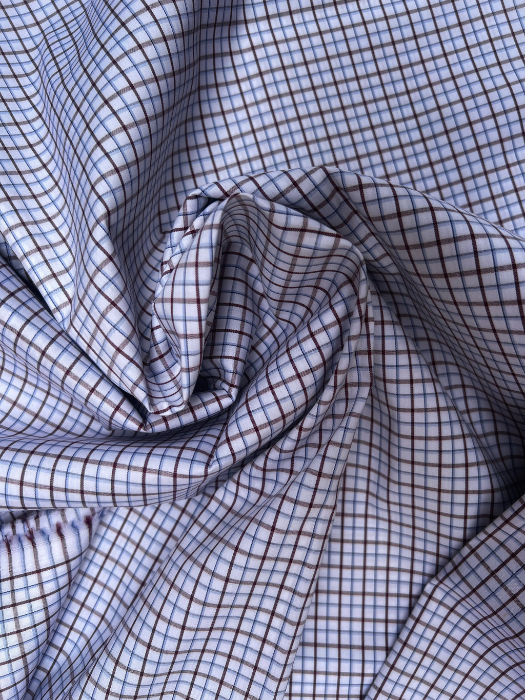 Brown & Blue Checkered