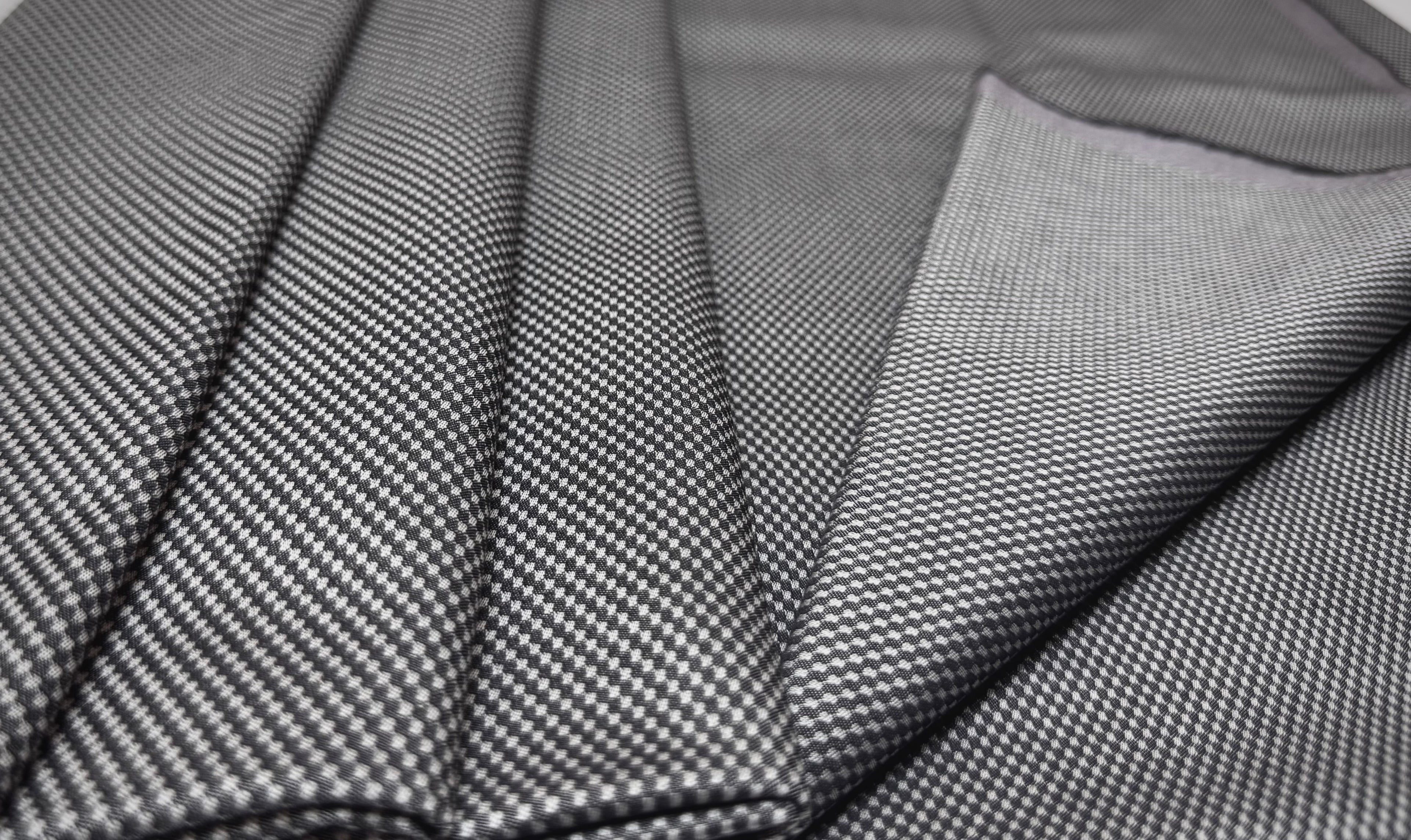 Grey & White Twill Shirt